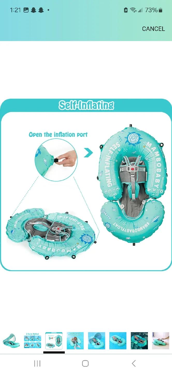 Mambobaby Float - Self-Inflating Baby Swimming Float image indicator(3)