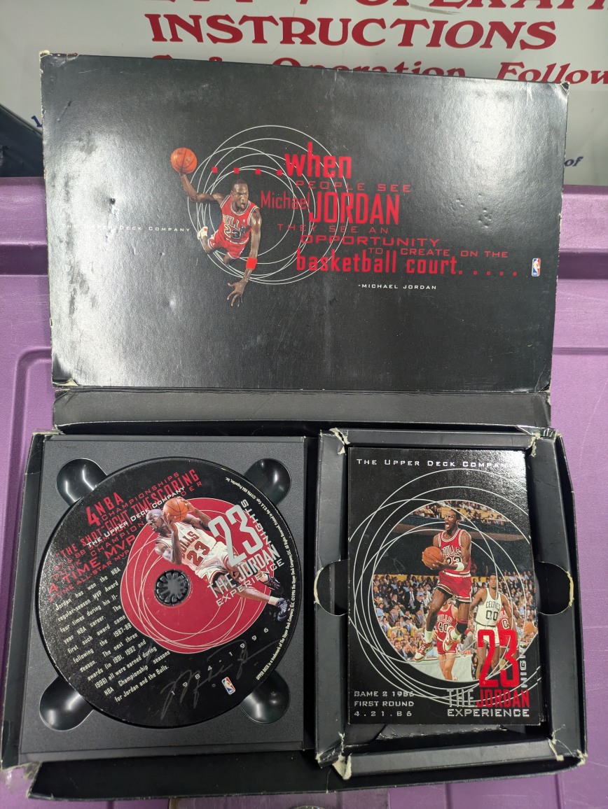 Upper Deck Michael Jordan 23 Nights Card Set + CD - photo 2