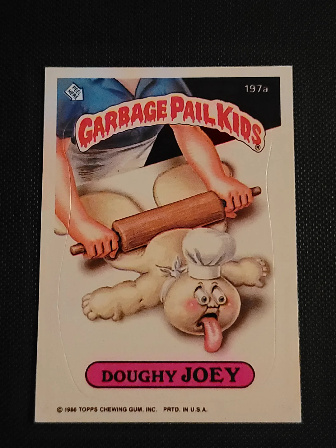 Garbage Pail Kids Doughy Joey 197a Card thumbnail