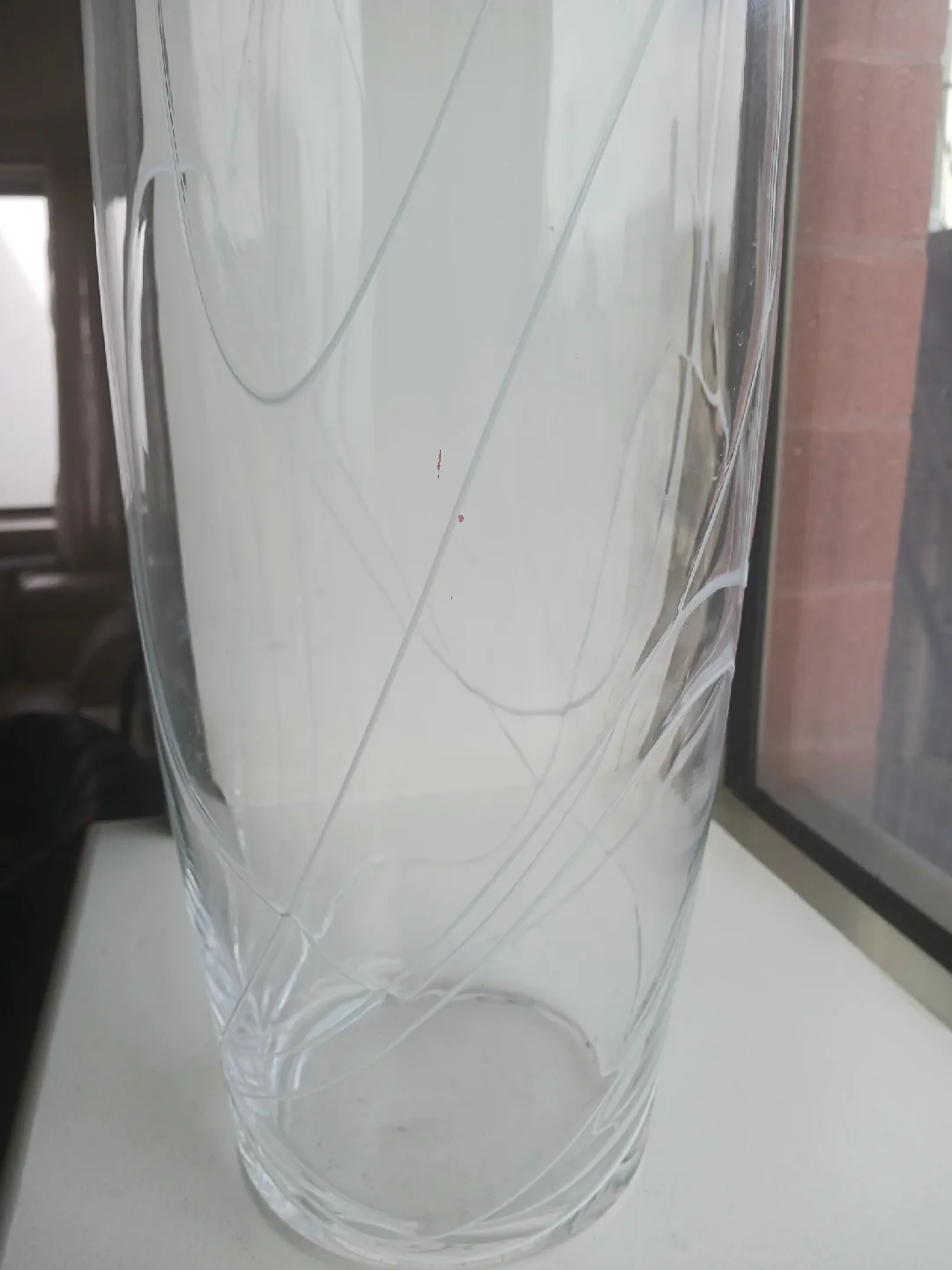 Modern Abstract Art Glass Vase – Handmade in Poland Swirl Design image indicator(5)