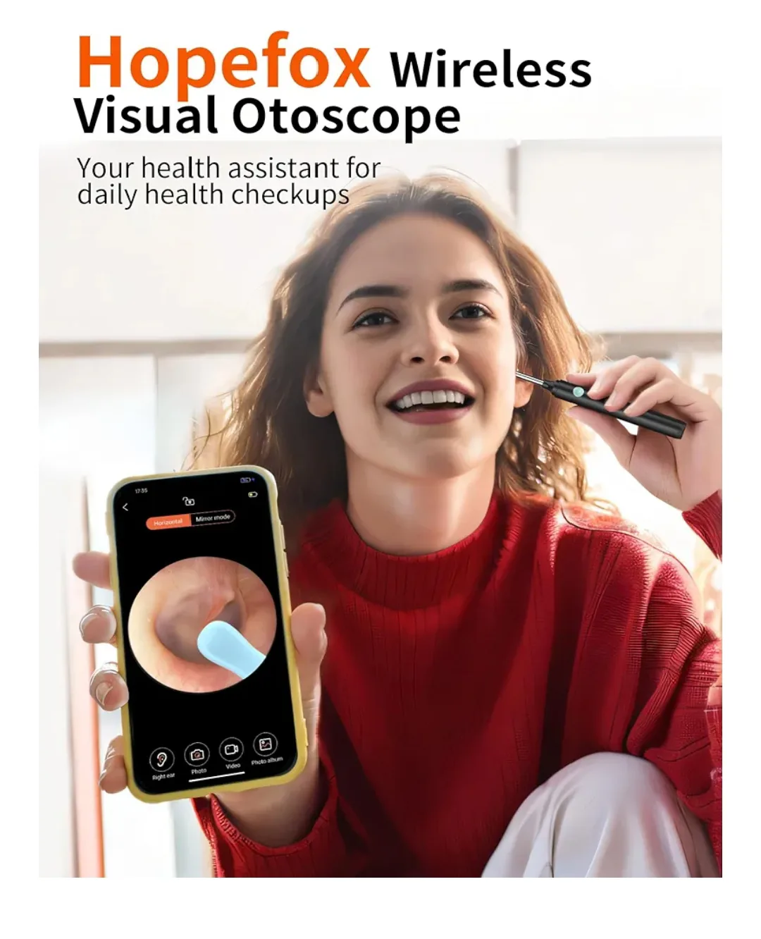 Ear Wax Removal Kit with Ear Camera with 6 LED Lights image indicator(2)