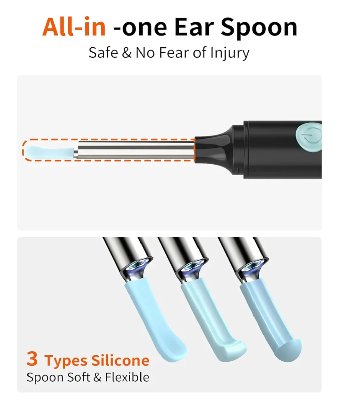 Ear Wax Removal Kit with Ear Camera with 6 LED Lights image indicator(4)