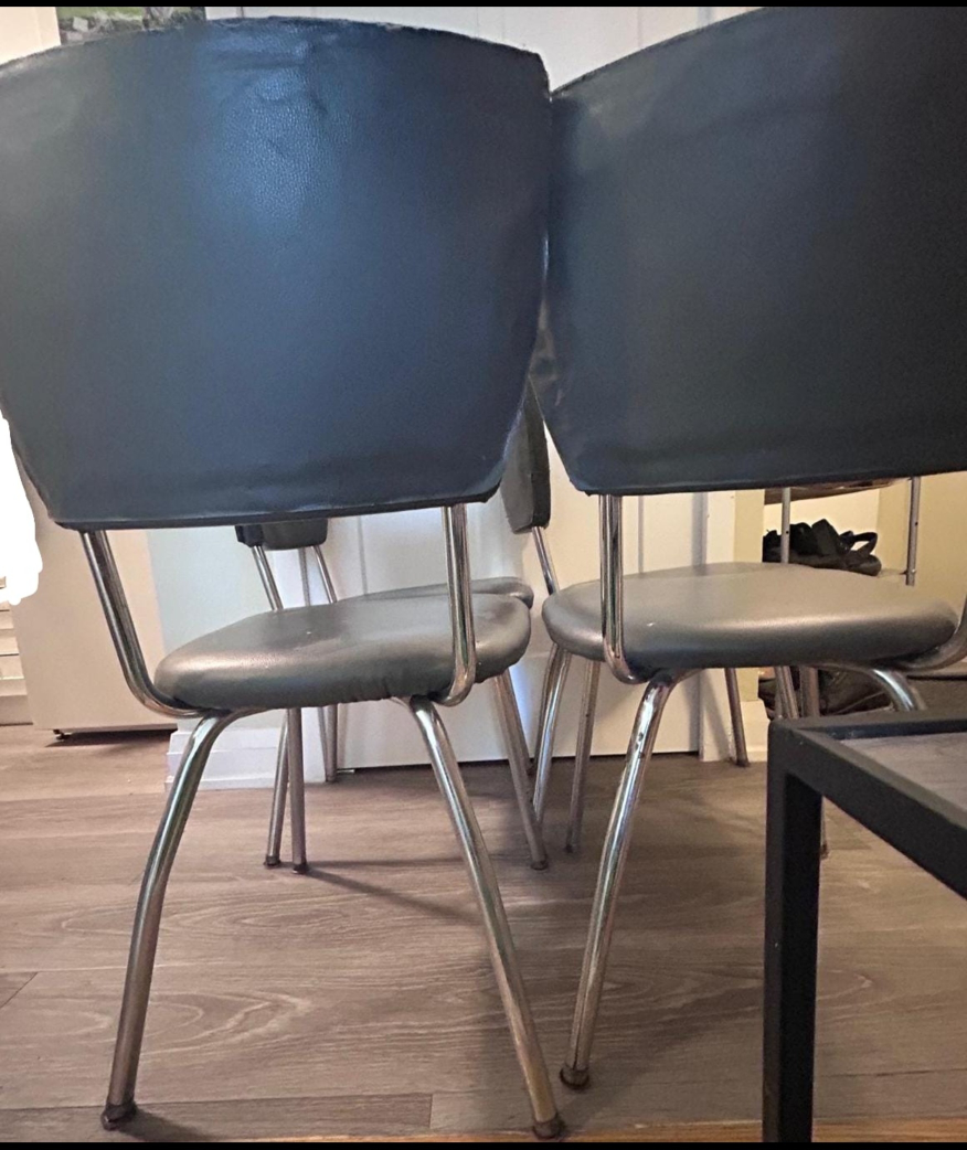 Set of 4 Grey Kitchen / dining Chairs - photo 3