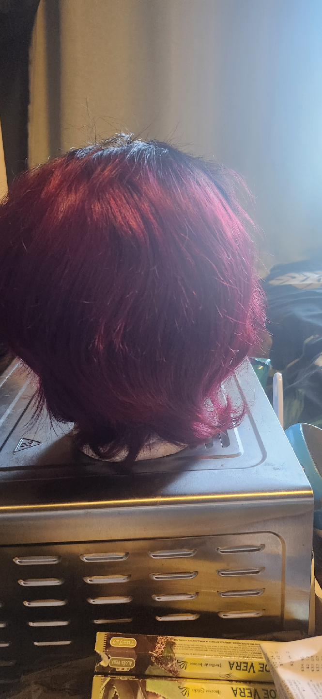 Burgundy & Black Short Wig - photo 2