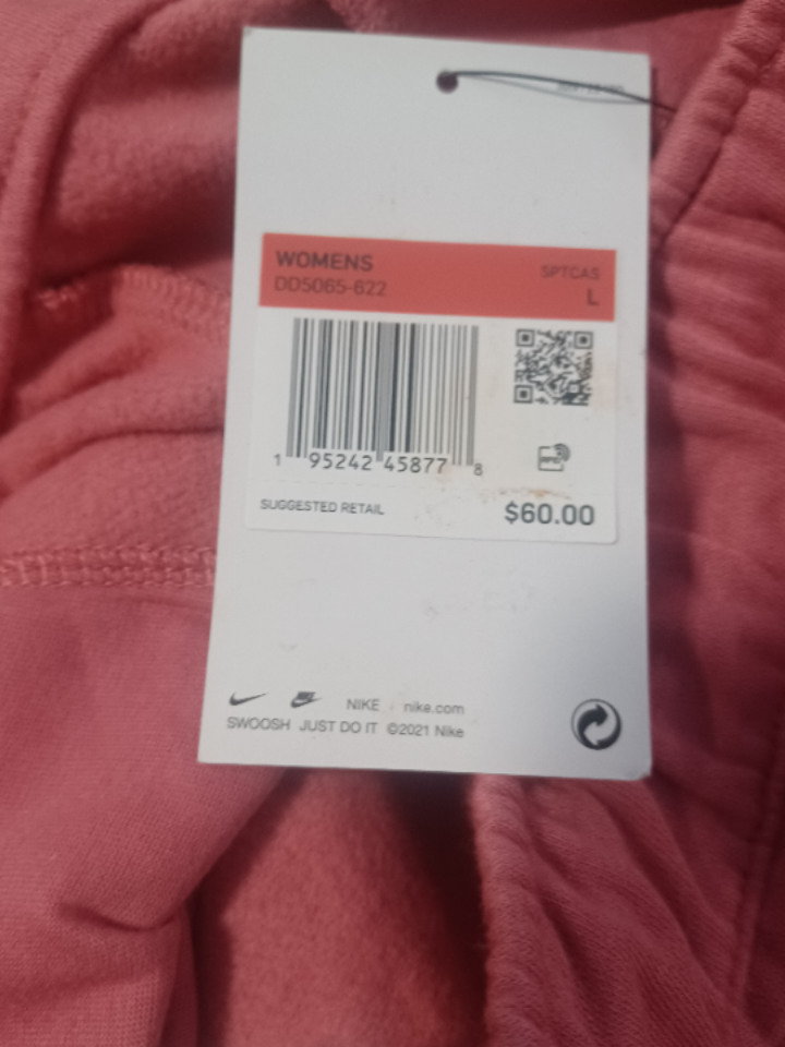 Nike Women's Mid Rise Sweatpants Icon Clash Pink Size Large - photo 4