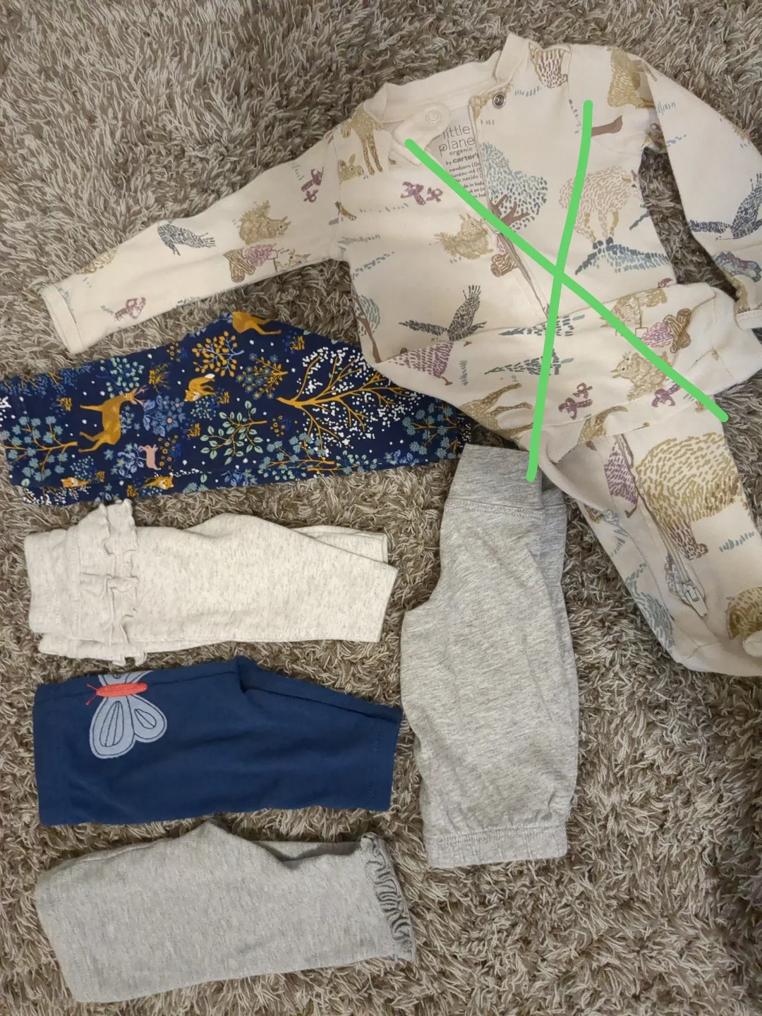 New born Baby Clothes Bundle - Little Planet by Carter's & More thumbnail