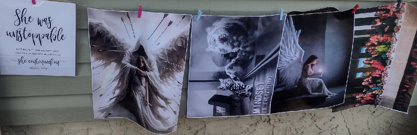 Assorted Prints - She was unstoppable, Angel, Tiger, Last Supper thumbnail