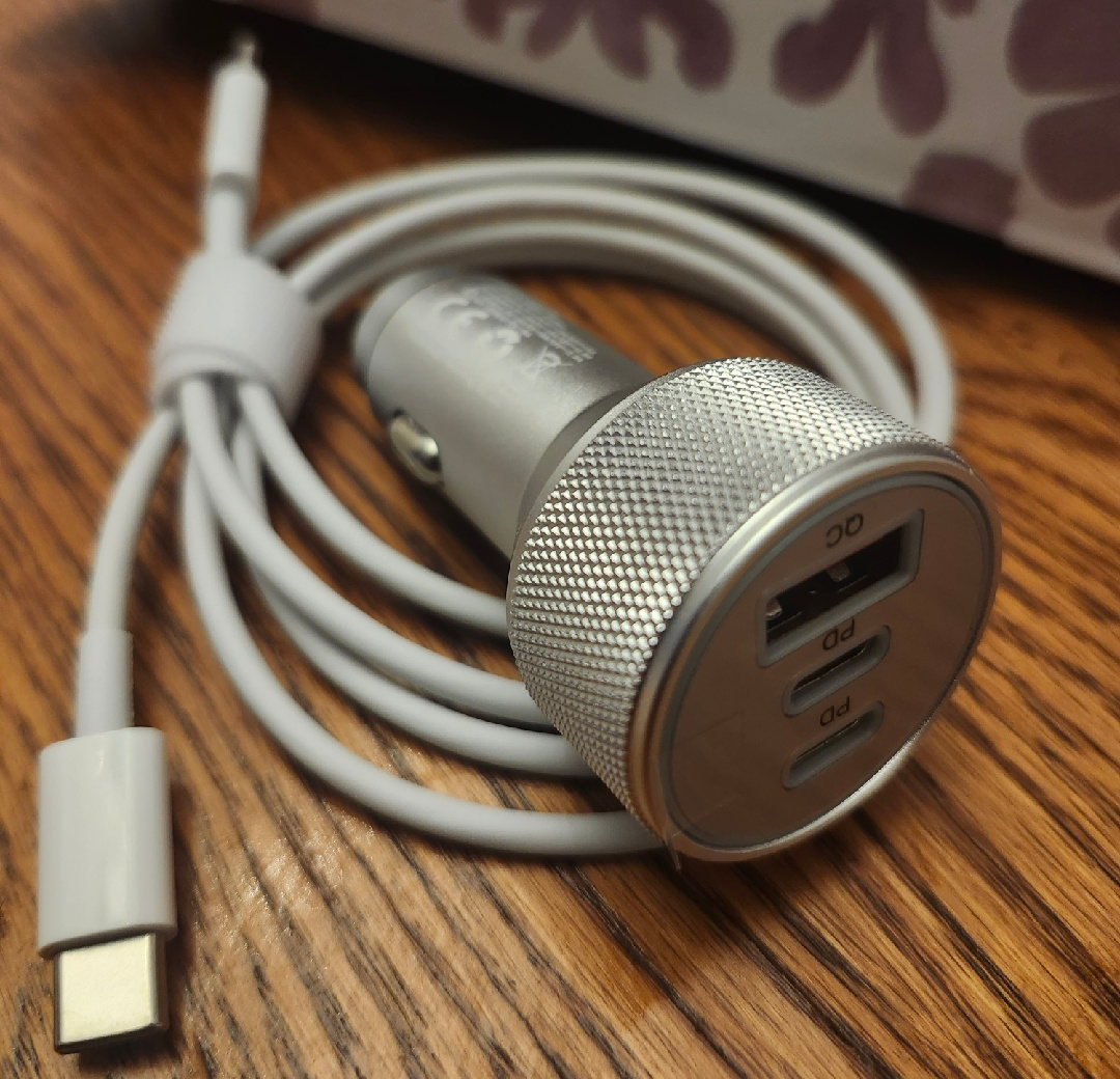 USB Car Fast Charger with USB-C