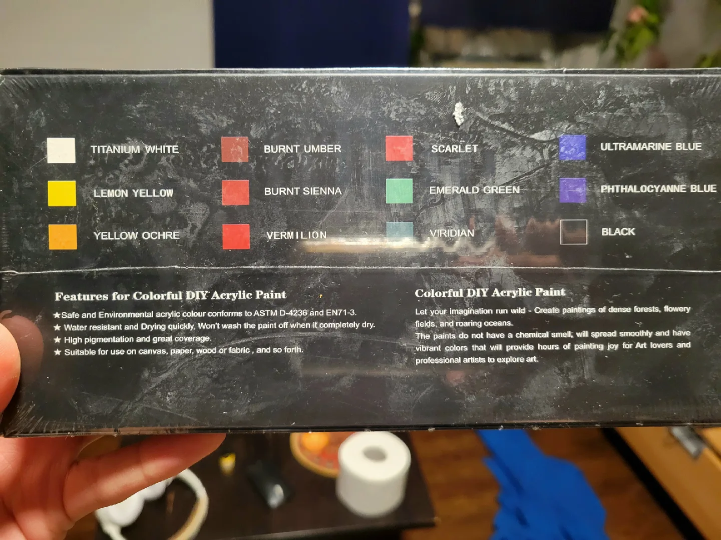 Colour City Fabric Colors - 12 Acrylic Paints 🥕 image indicator(3)