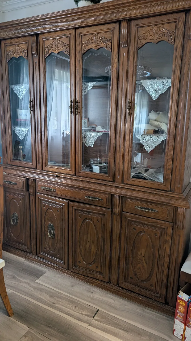 Vintage Wooden China Cabinet image indicator(2)