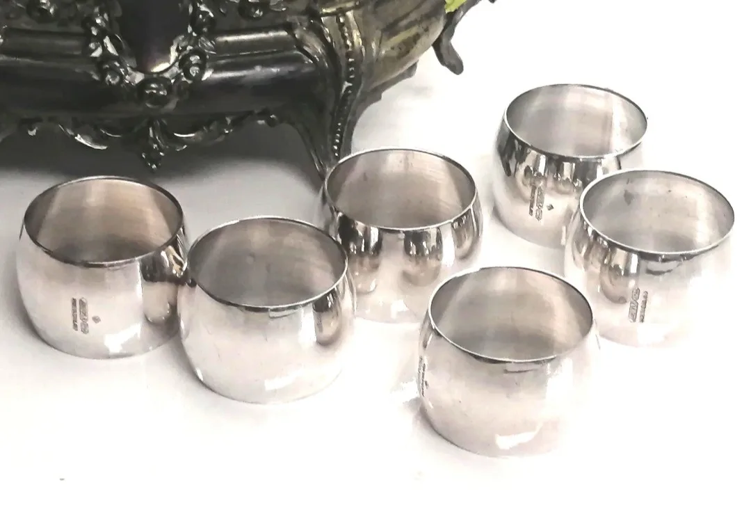 Angora Silver Plated Napkin Rings ~ EPGA ~ Made in England image indicator(2)
