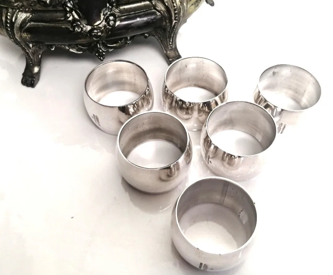 Angora Silver Plated Napkin Rings ~ EPGA ~ Made in England image indicator(4)