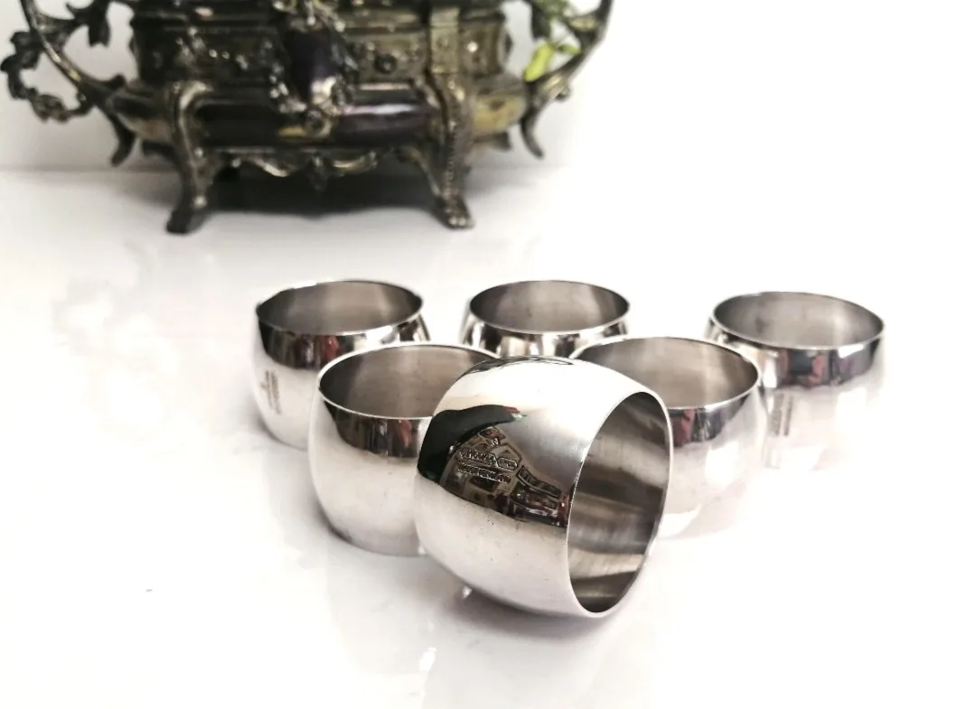 Angora Silver Plated Napkin Rings ~ EPGA ~ Made in England image indicator(9)
