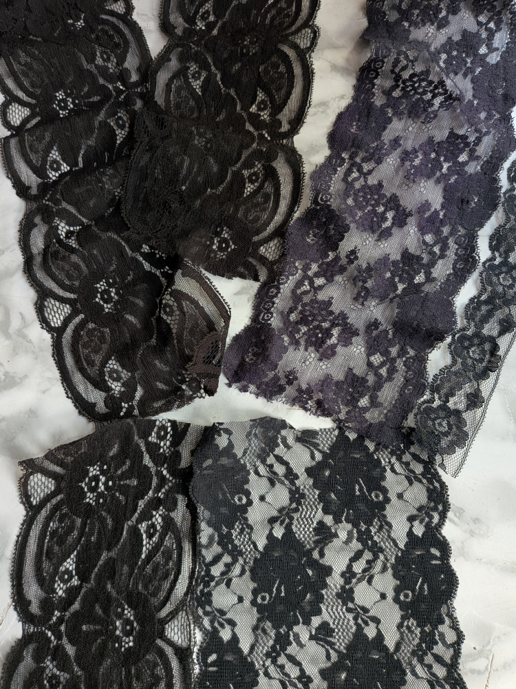 Black Lace Trim Assortment short pieces - photo 3