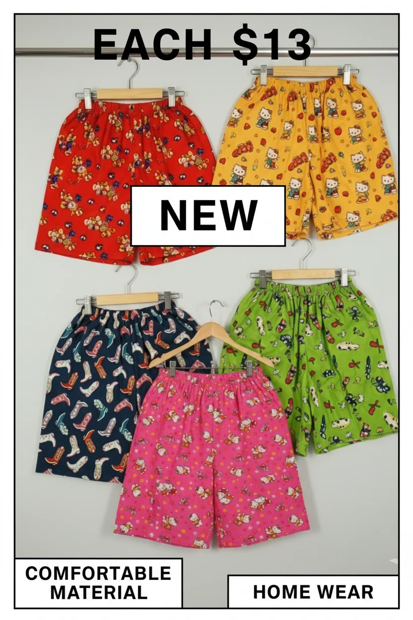 Animal Print Shorts –  Free Size 🐾