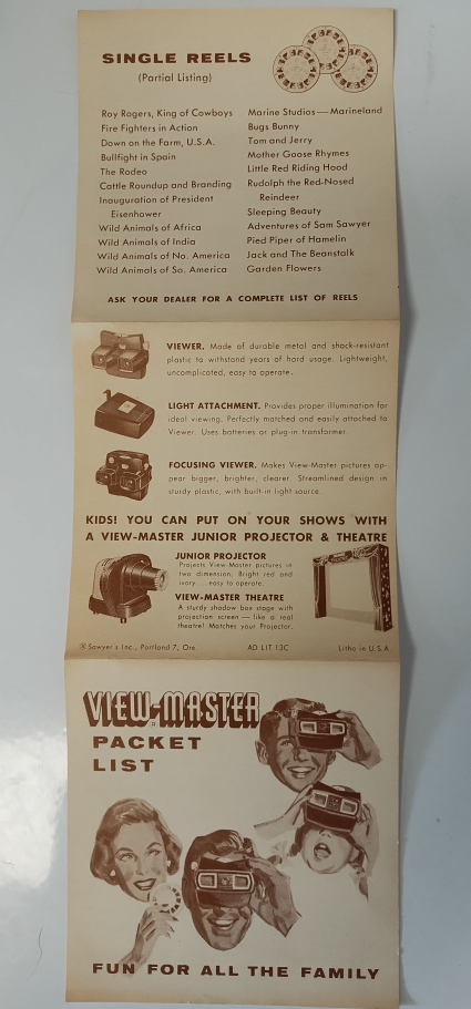 Vintage View-Master Stereoscope with Reels & Box - photo 5