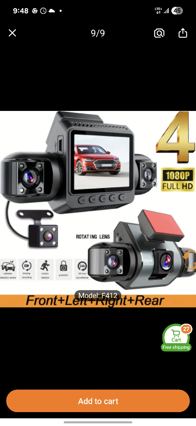 3 view Car Dash Cam 32 gb - New, pick oshawa or Scarborough - photo 3