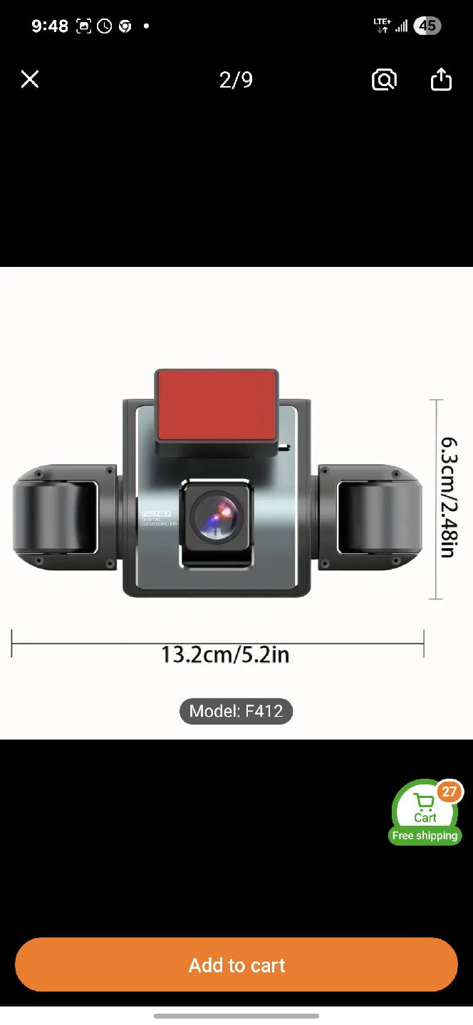 3 view Car Dash Cam 32 gb - New, pick oshawa or Scarborough - photo 4