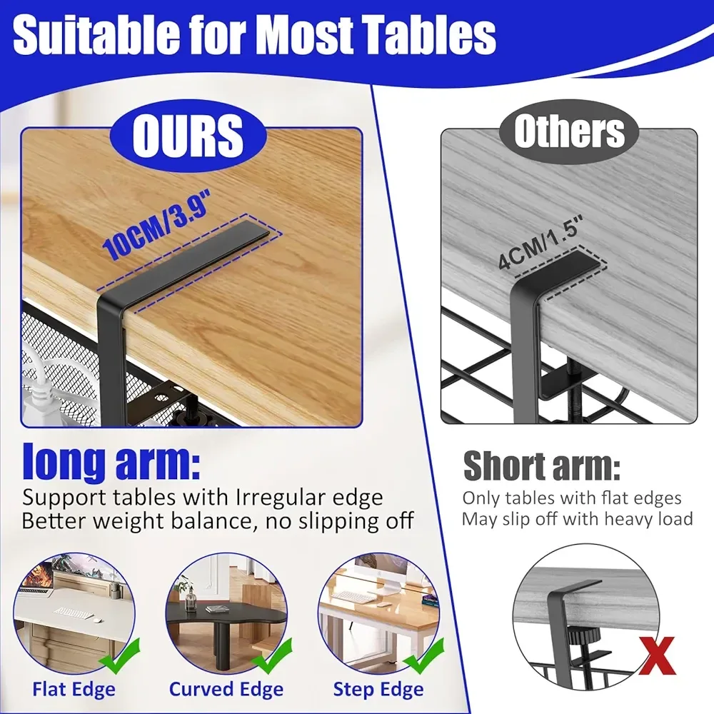 Under Desk Cable Management Tray image indicator(5)