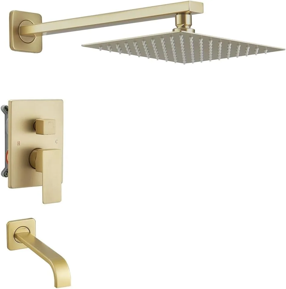 Brand New Gold Rainfall Shower Tub Kit For Sale thumbnail