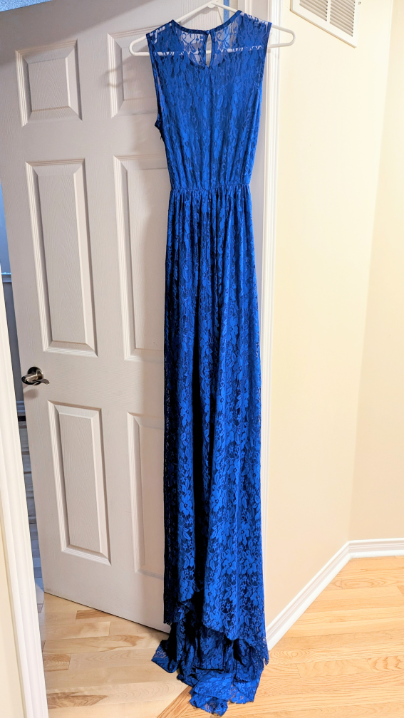Blue Lace Maxi Dress - photo 2
