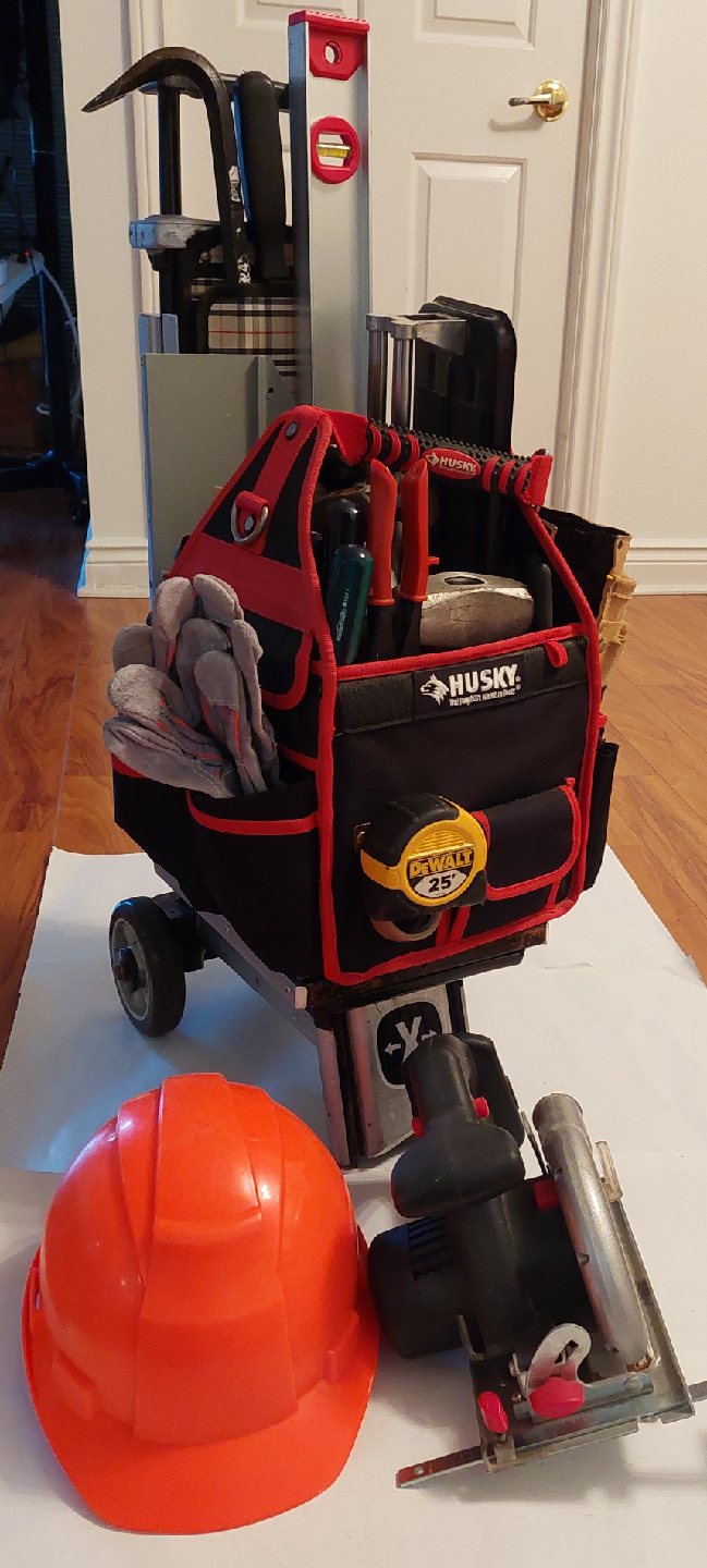Tool Bag and tools on Wheels