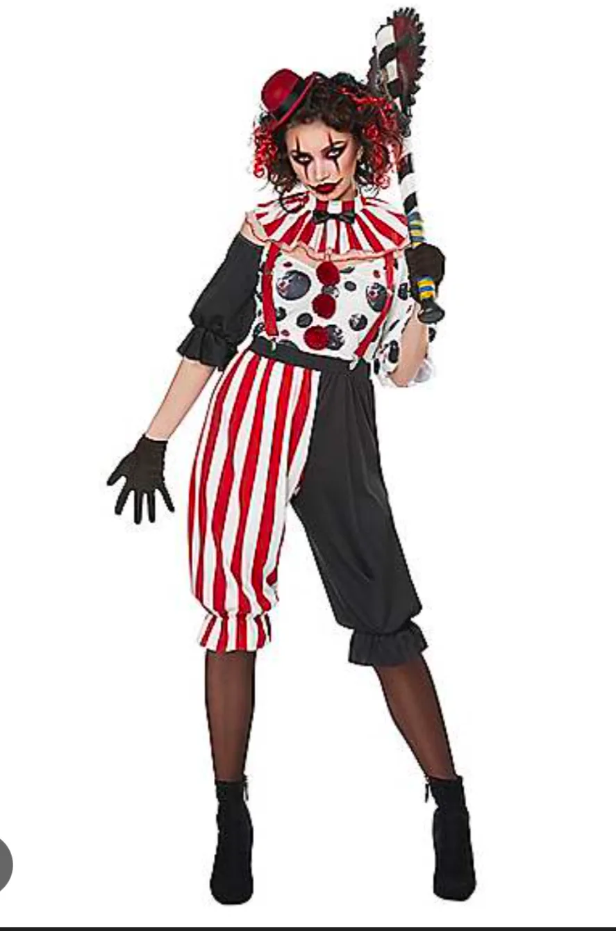 Adult Spirit Halloween "Kreepy Klown" Costume XL thumbnail