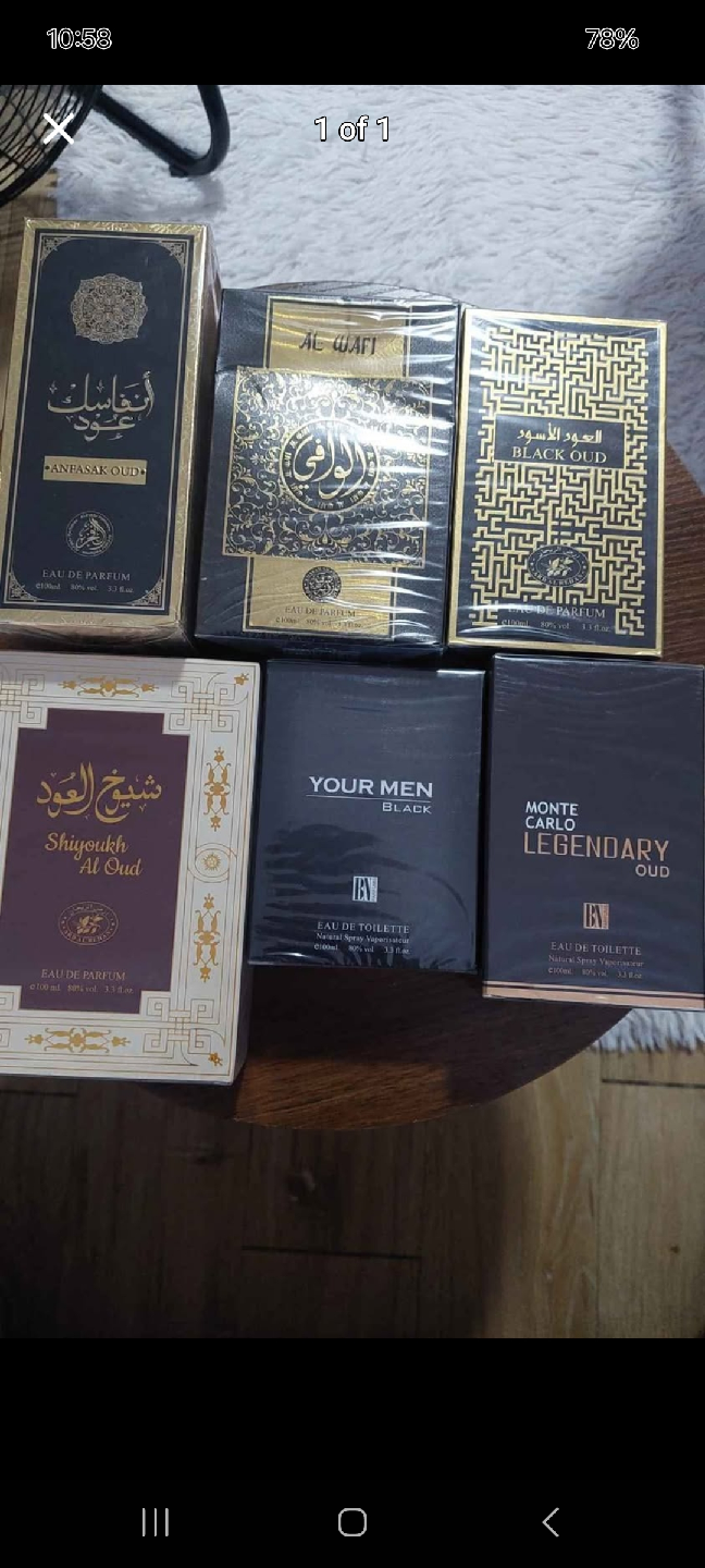 Selection of Oud Perfumes $10 each