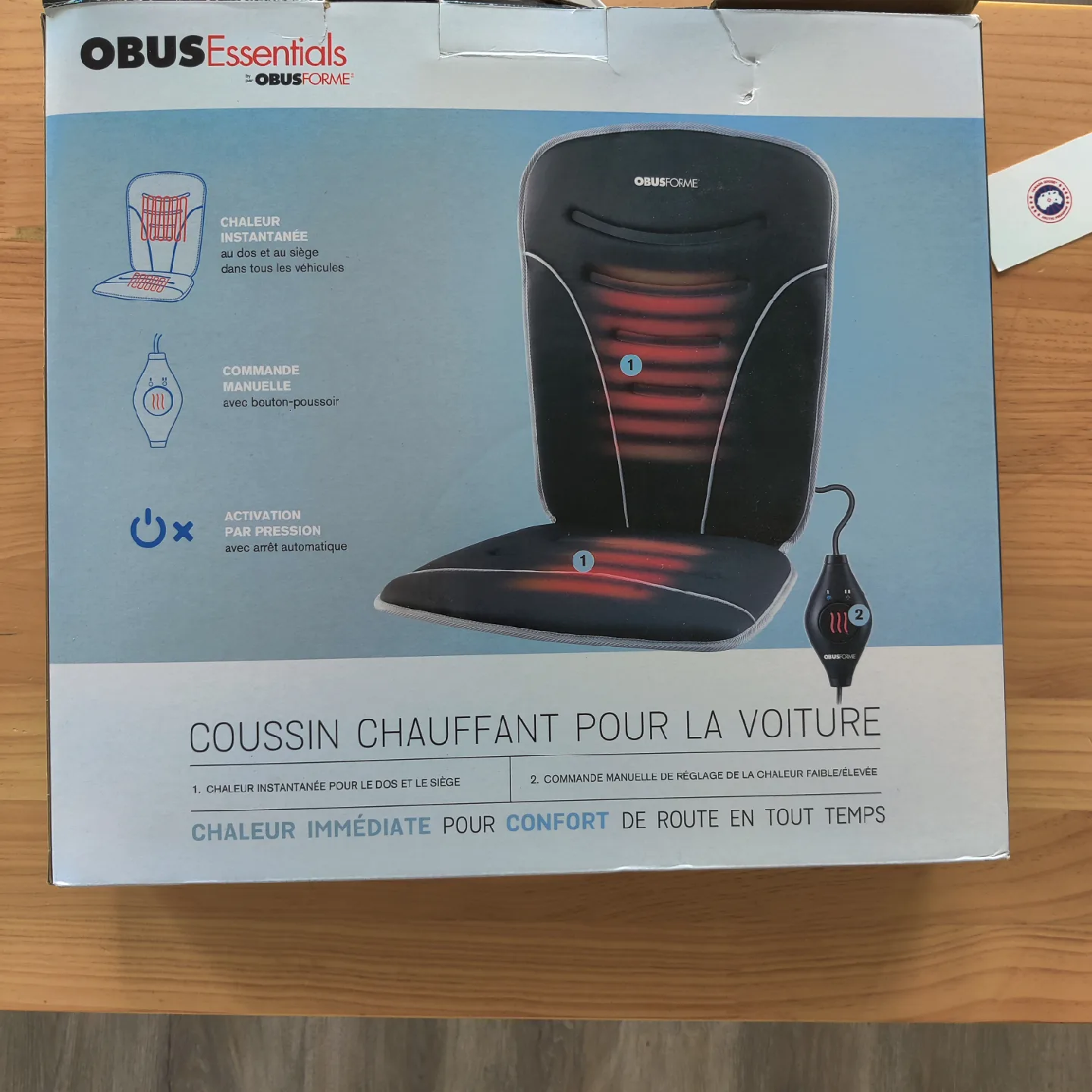 OBUS Essentials Heated Car Cushion - NEW image indicator(2)