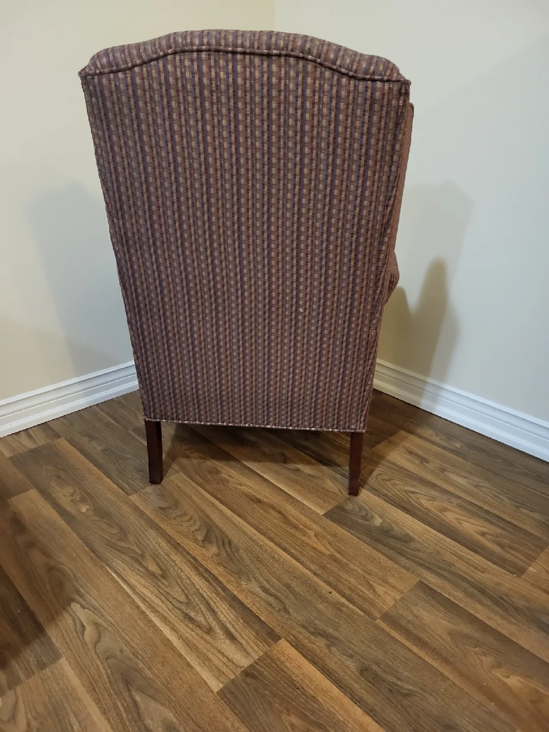 Wingback Armchair - Brown Patterned Fabric image indicator(4)