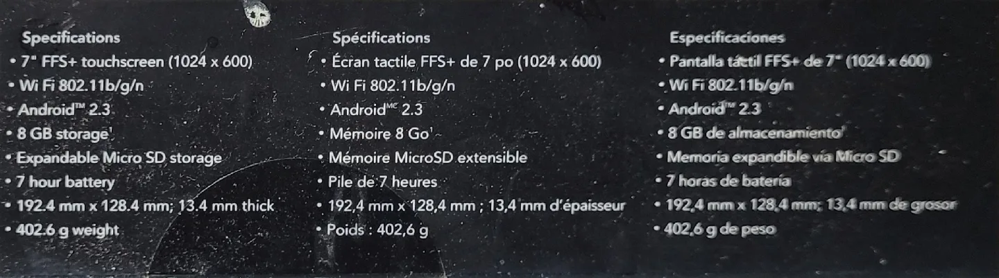 Kobo Vox eReader - 7" Touchscreen, Android 2.3 image indicator(3)