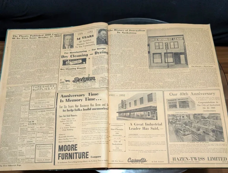 Vintage Saskatoon Star-Phoenix Newspaper image indicator(4)