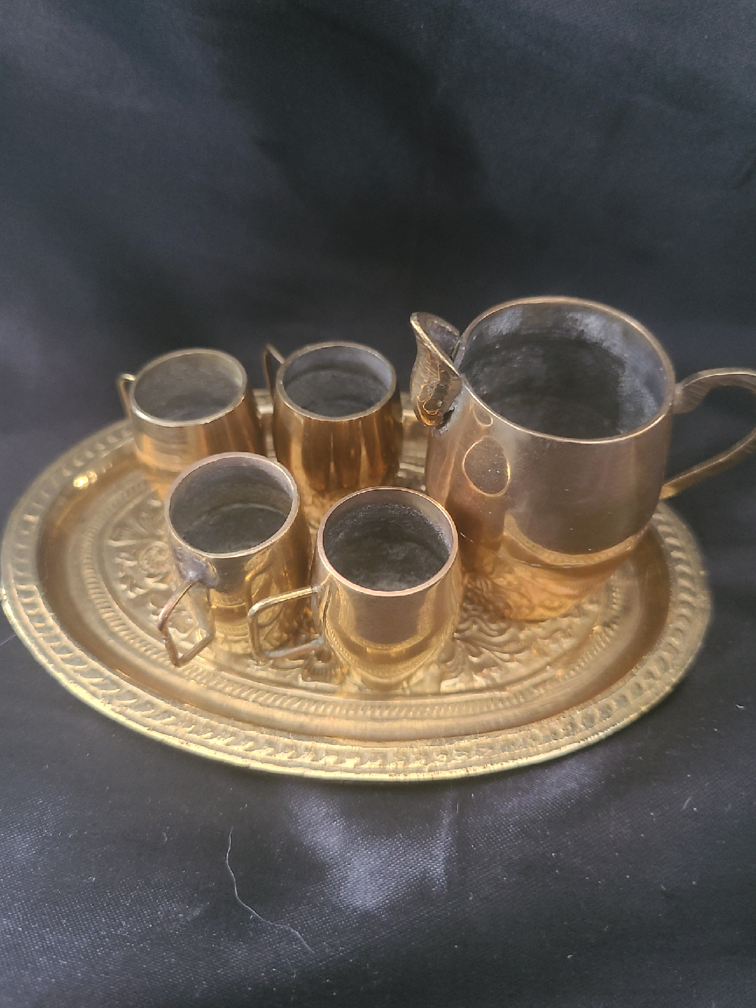 Vintage Brass Tea Set