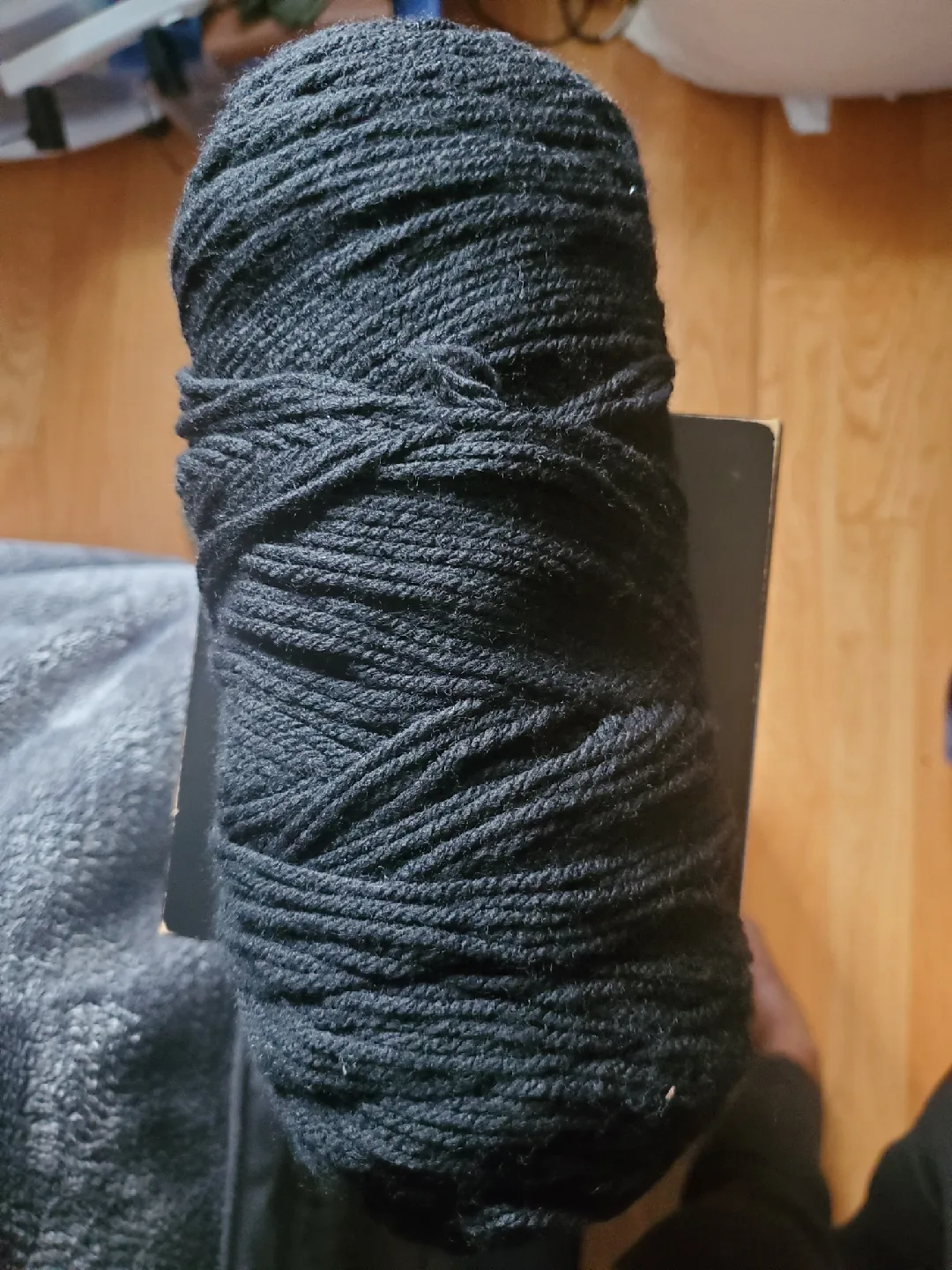 Black Yarn Skein thumbnail