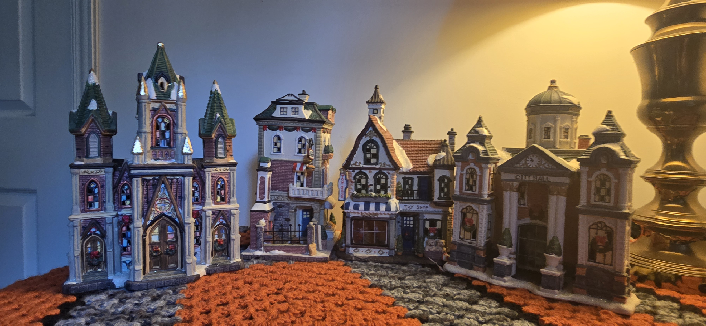Ceramic Christmas Village Buildings