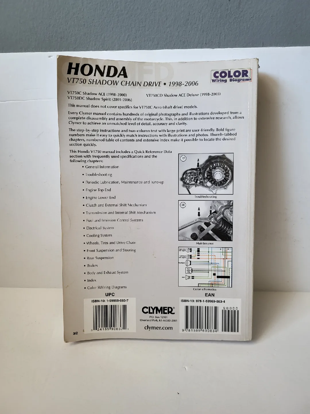 Honda VT750 Shadow Clymer Repair Manual 1998-2006 image indicator(2)