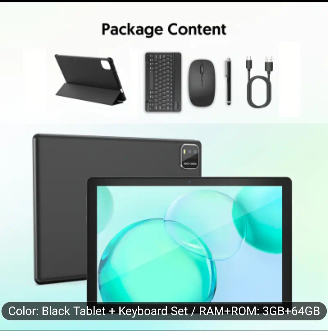 New in thw box. Black Tablet + Keyboard  Christmas 🎄 gift idea