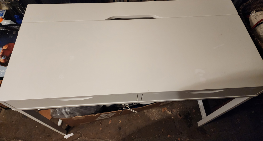 Ikea Alex White Desk with Drawers - photo 2