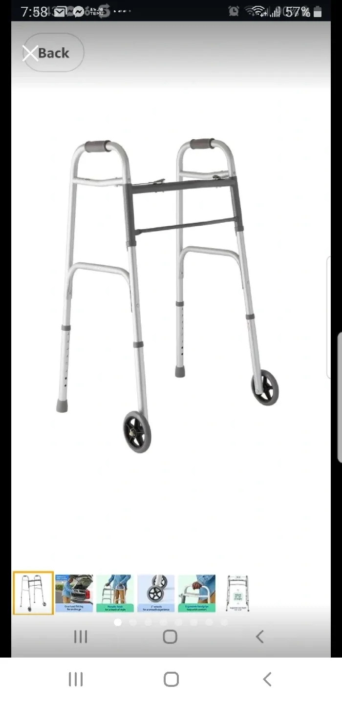 2-Button Walker, Silver brand new thumbnail