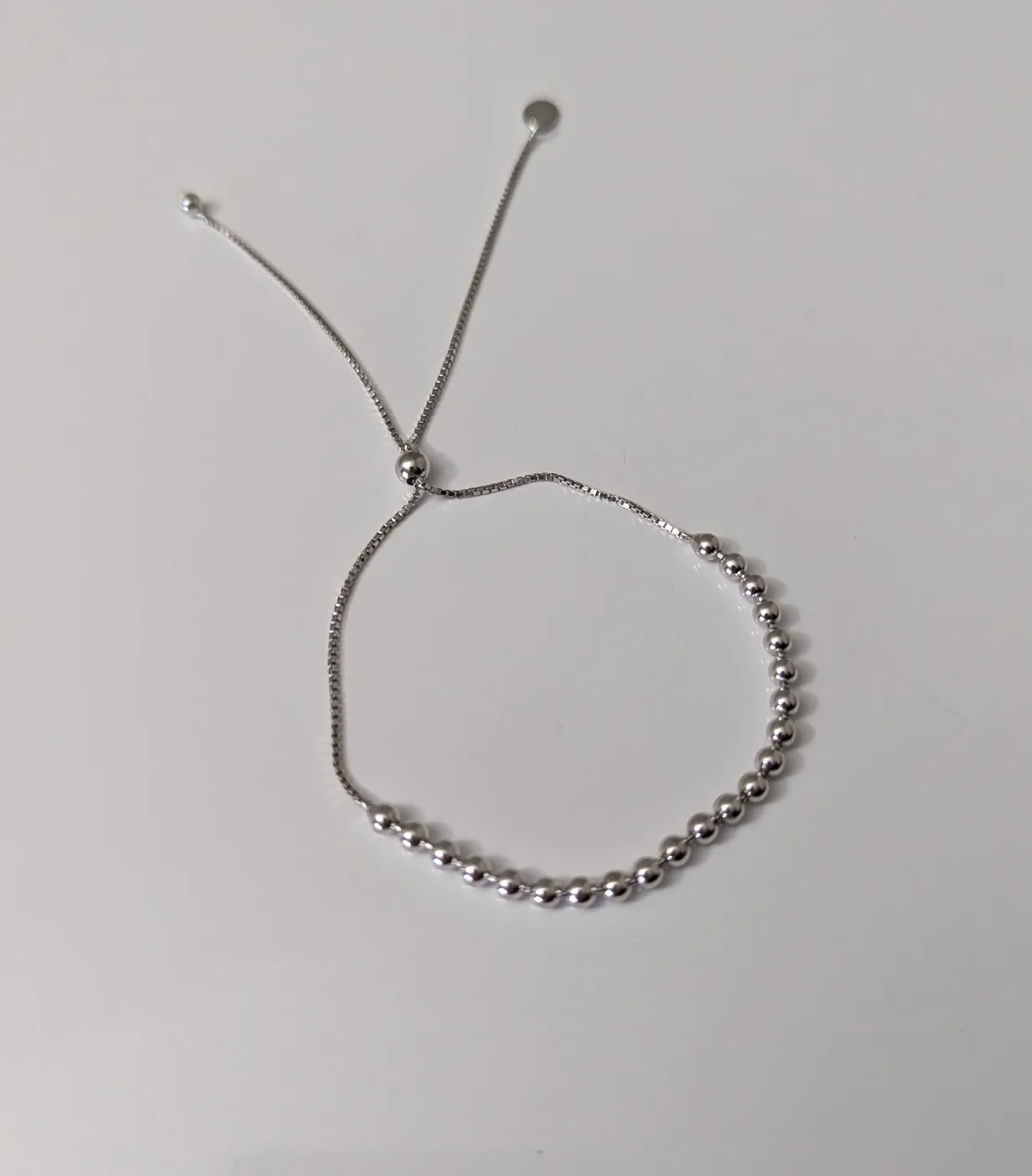 High Polished Beaded Bolo Bracelet - 925 Sterling Silver image indicator(3)