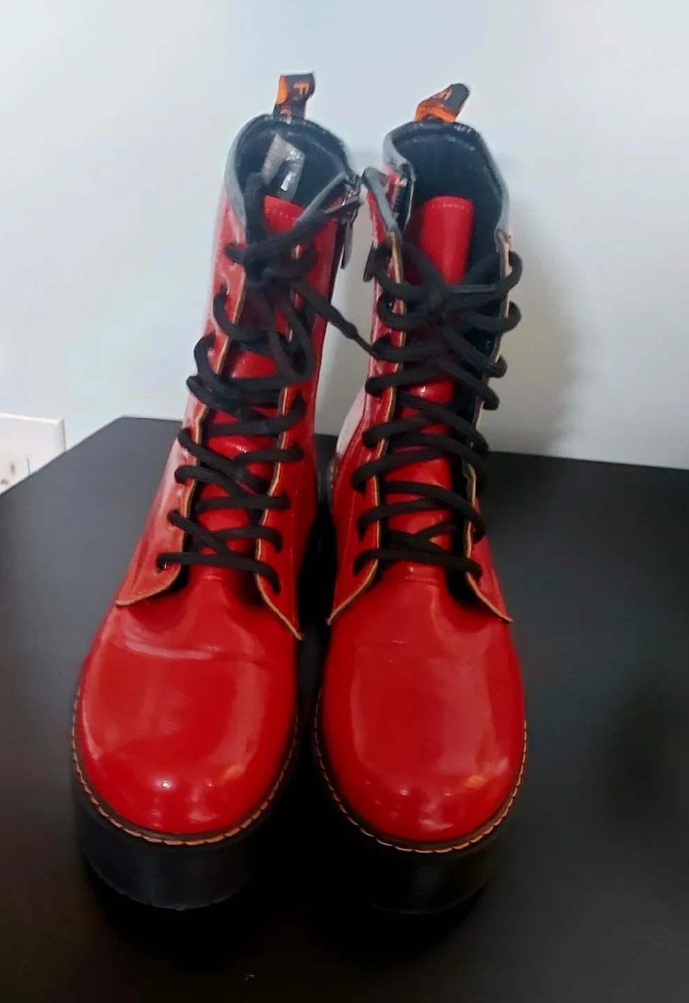 Red Platform Boots thumbnail