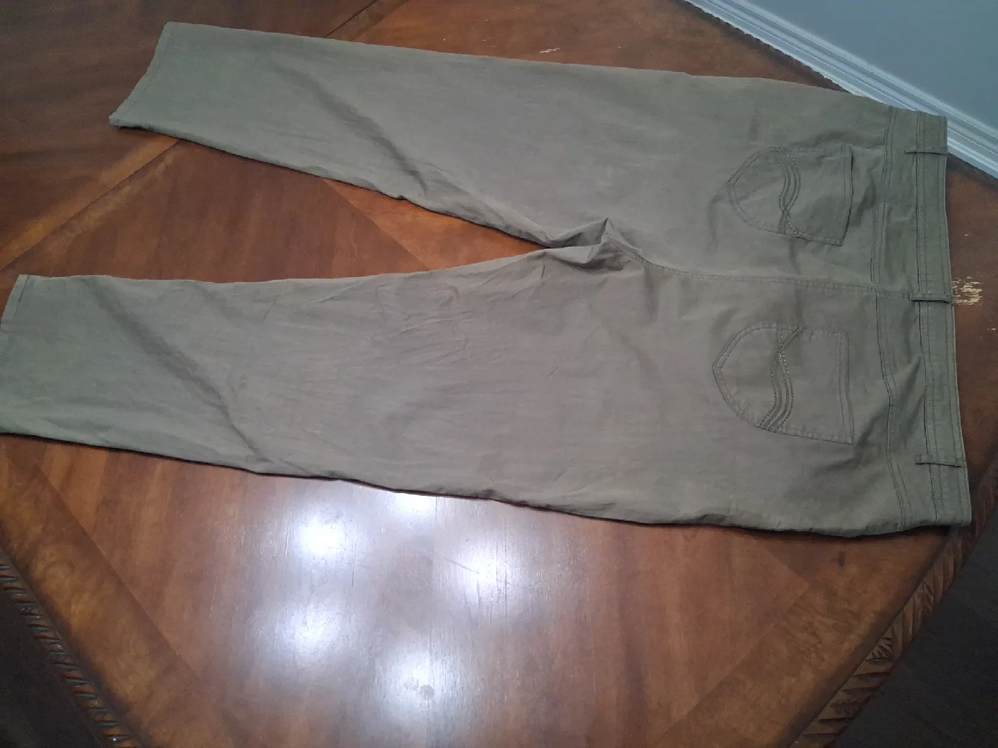 Canda Olive Green Pants image indicator(2)