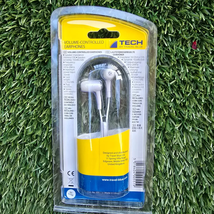 New Tech by Travel Blue Volume-Controlled Earphones image indicator(3)