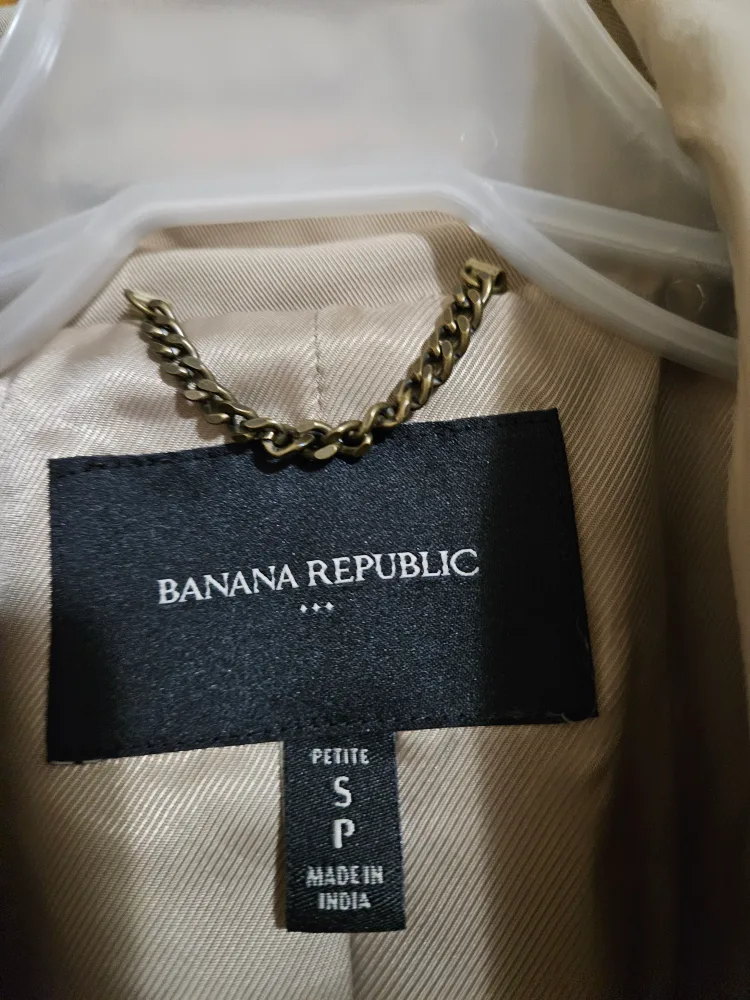 Banana Republic Petite Trench Coat - Size SP image indicator(3)