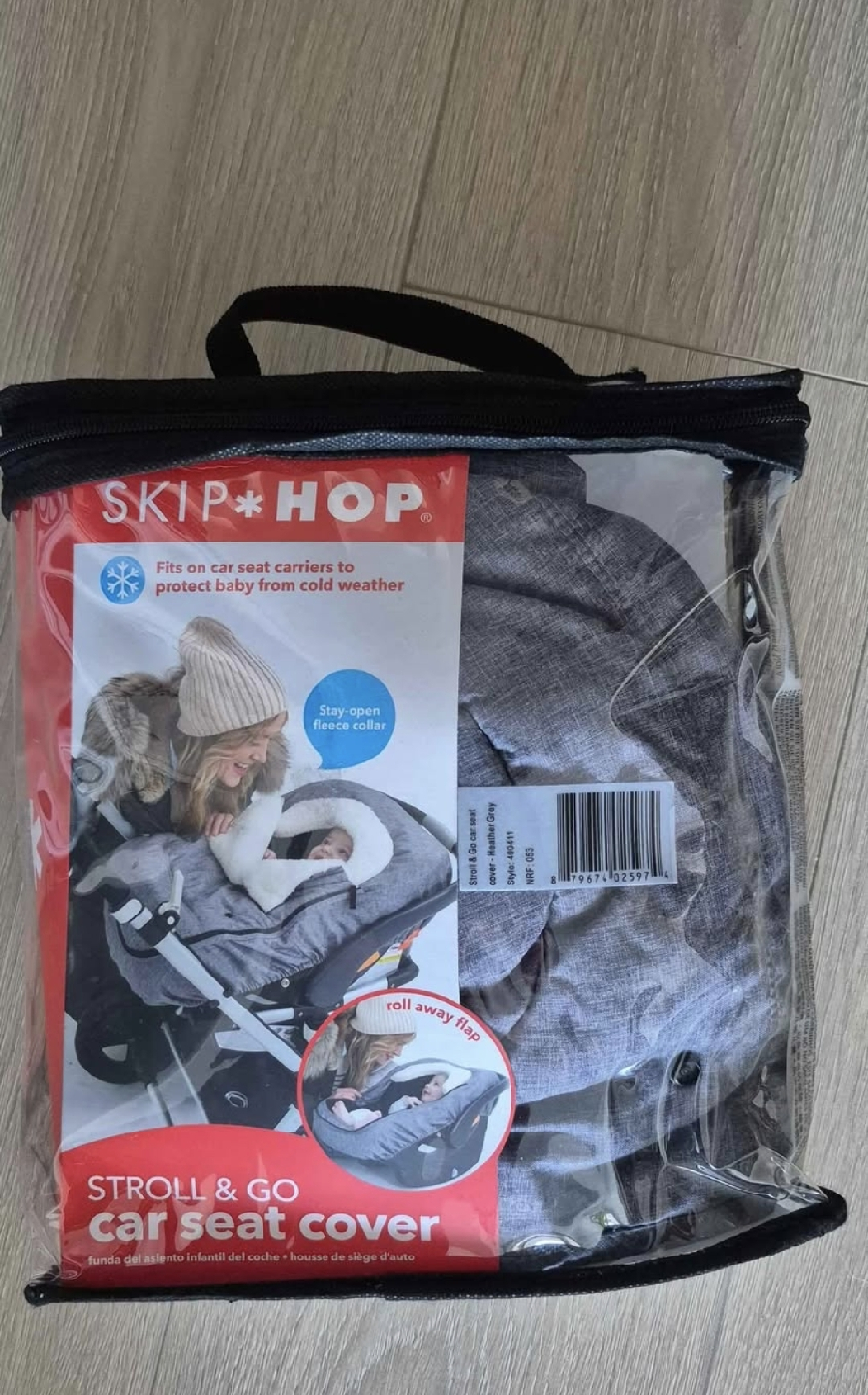 Skip Hop Stroll & Go Car Seat Cover - Heather Grey