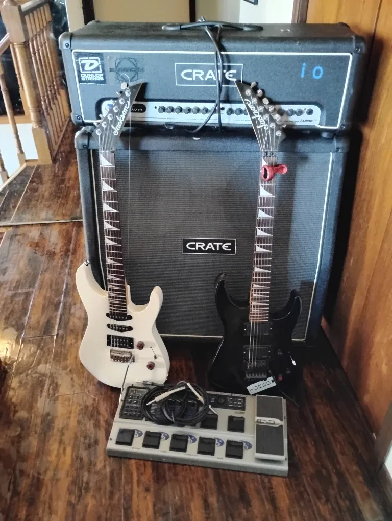 Jackson Electric Guitars & Crate Amplifier