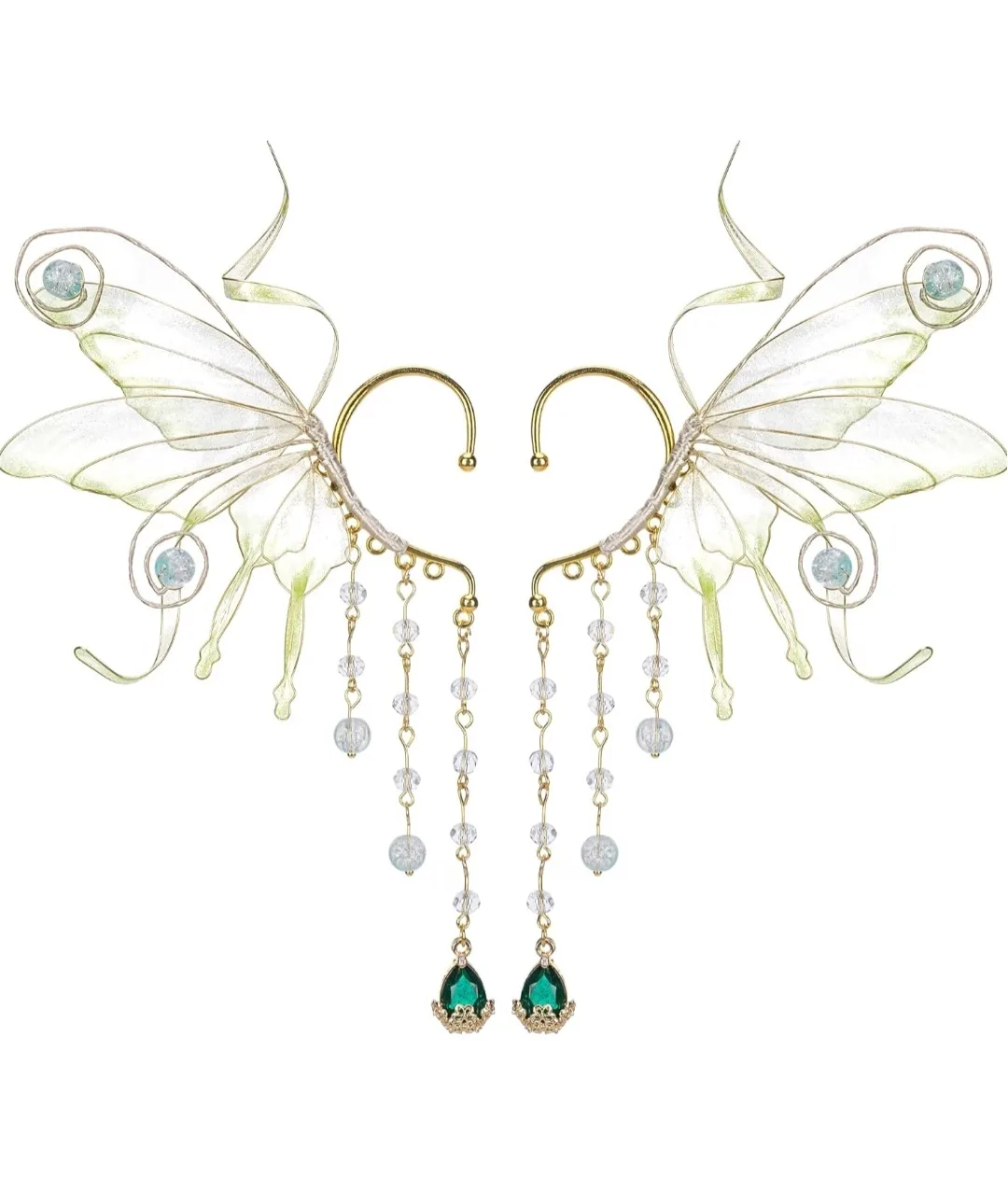 Butterfly Wing Fairy Elf Ear Cuffs image indicator(5)