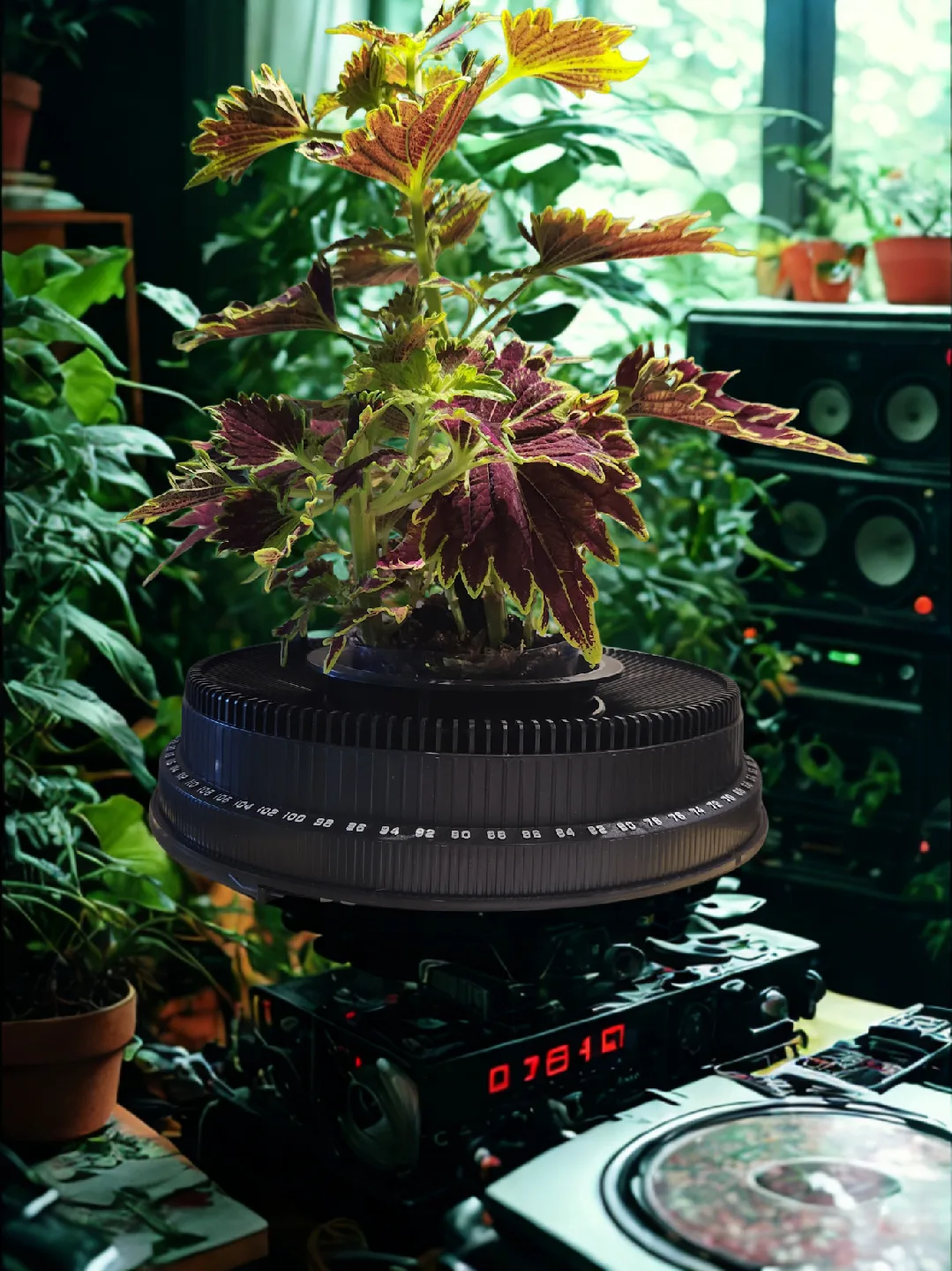 vintage Kodak slide deck planter with  Coleus Plant thumbnail