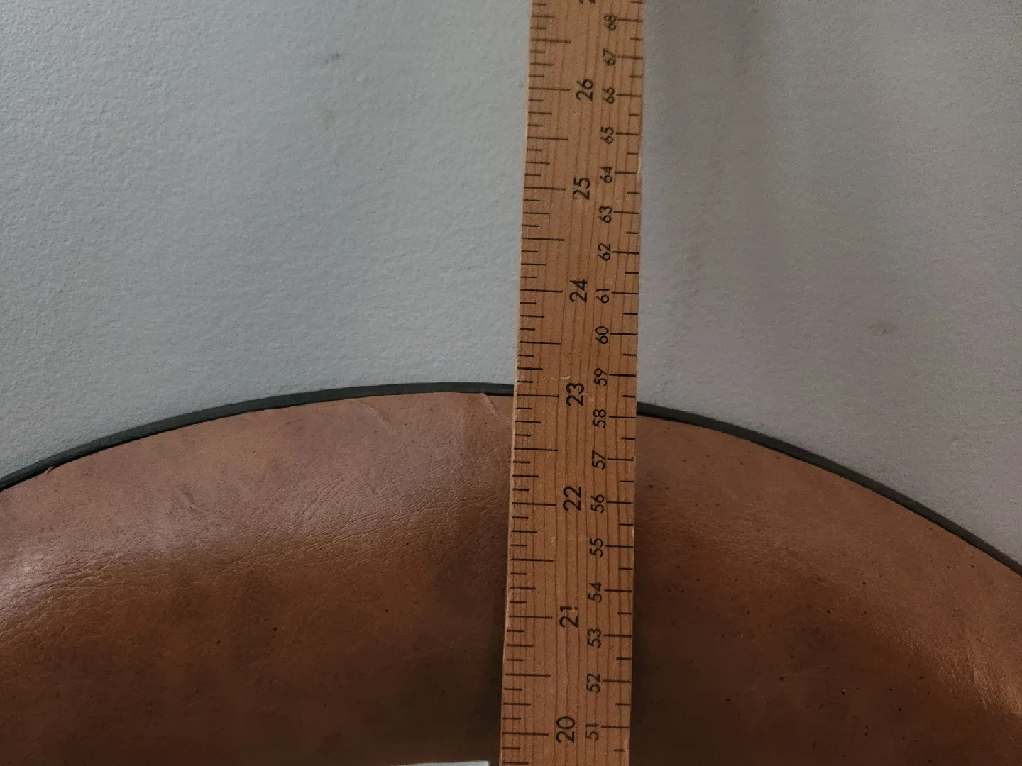 Faux Leather Framed Mirror image indicator(2)