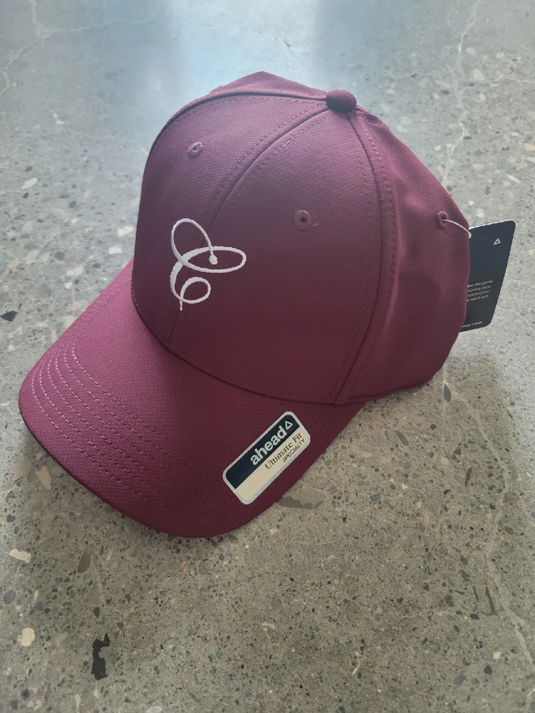 Ahead Headwear Maroon Baseball Cap - New with Tags thumbnail
